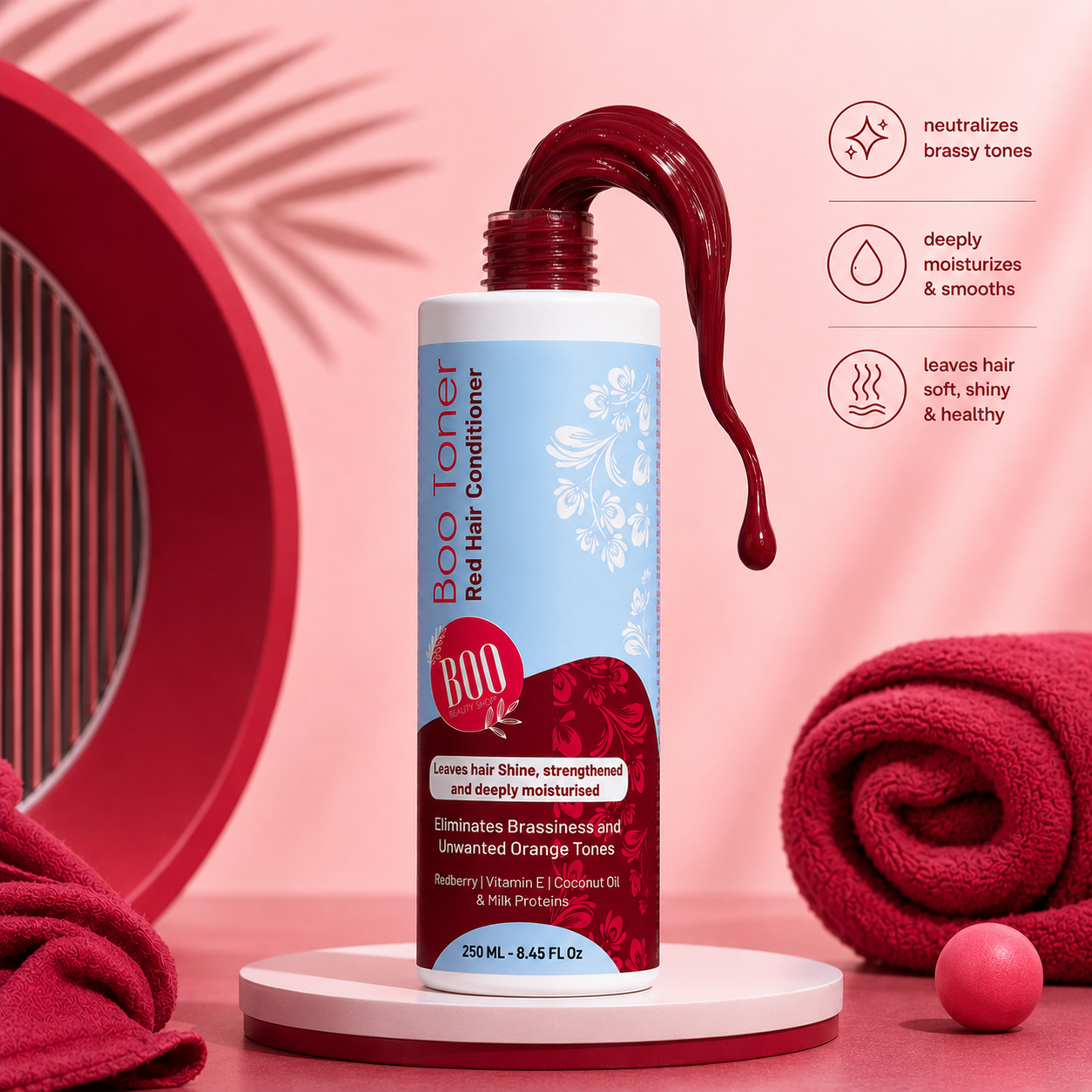 BOO Toner For Red Hair (Red Hair Refresh) 500ml