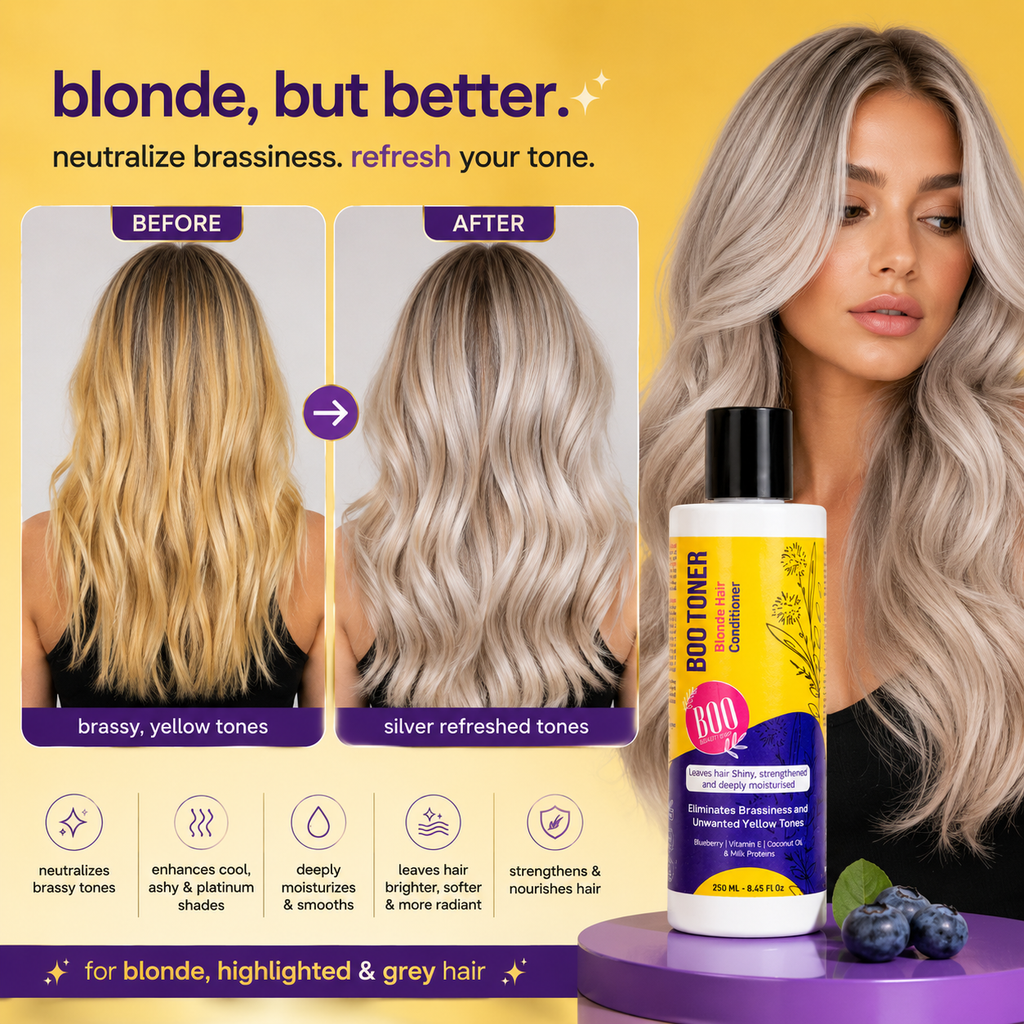 BOO Toner For Blonde Hair (Purple Toner) 500ml