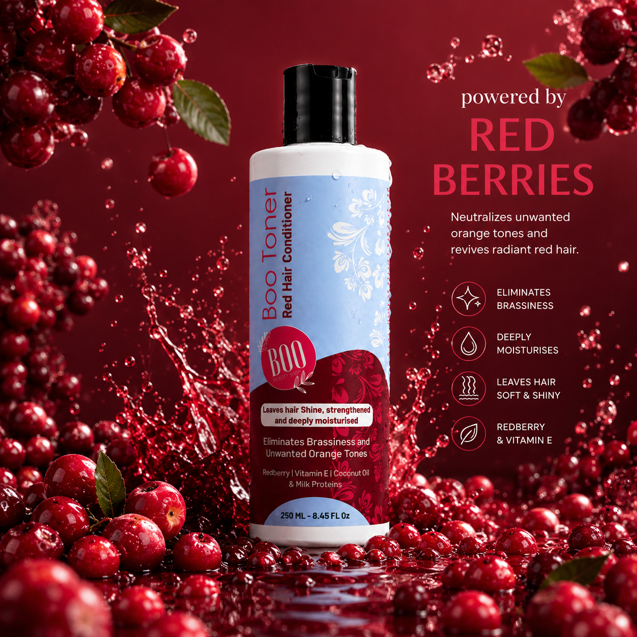 BOO Toner For Red Hair (Red Hair Refresh) 500ml